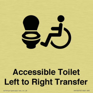 Accessible Toilet with Left to Right Transfer
